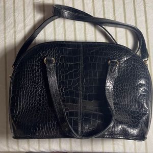 Liz Claiborne Black Leather Bag